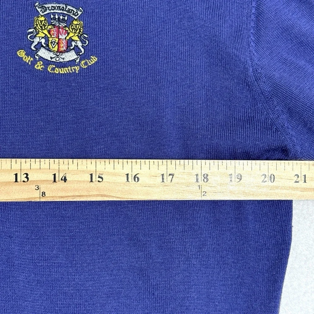 G MAC by Kartel Sweater Mens Medium Wool V Neck Pullover‎ Ireland Dromoland Golf - Picture 11 of 12